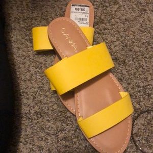 Lemon color sandals
